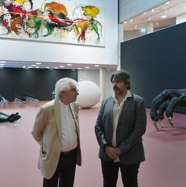 Mario Botta and Koen Vanmechelen ©PhotoEnricoCano