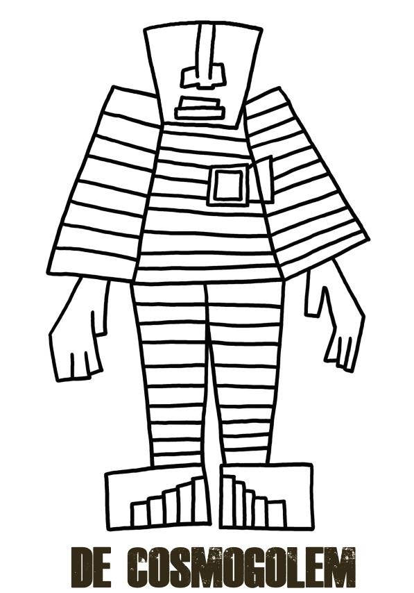 CosmoGolem kleurplaat