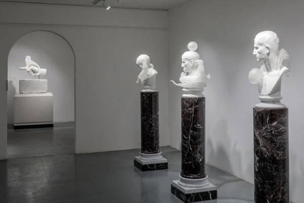 Koen Vanmechelen - Burning Falls, Exhibition View - photo credit Francesco Allegretto Koen Vanmechelen - Burning Falls, Exhibition View - photo credit Francesco Allegretto