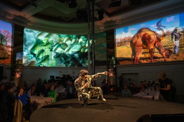 Riders on the Storm, performance, Magritte room © Koen Vanmechelen, 2022, photo by Kris Vervaeke