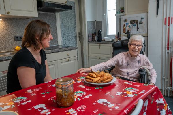 Adelina and her nona, photo by Kris Vervaeke