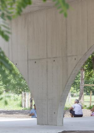 LabOvo met zicht op Cosmopolitan Culture Park, photo city of Genk by Tony van Galen 
