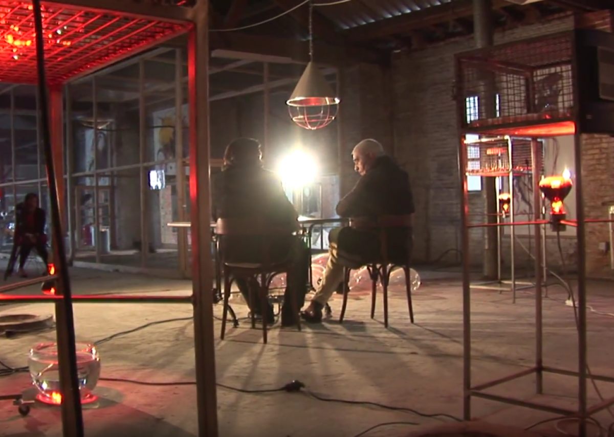 Koen Vanmechelen in conversation with curator Peter Noever on Nato A Venezia, 2011